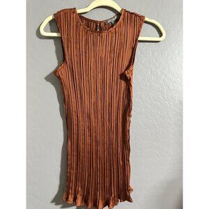 Kate & Mallory Women's Pleated Sleeveless Top Size S NWOT